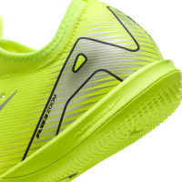 Nike Zoom Mercurial Vapor 16 Academy Indoor Football Boots (IN) Kids Neon Yellow Black Silver