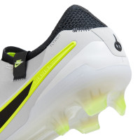 Nike Tiempo Legend 10 Elite Gras Football Shoes (FG) Silver Black Neon Yellow