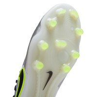 Nike Tiempo Legend 10 Elite Gras Football Shoes (FG) Silver Black Neon Yellow