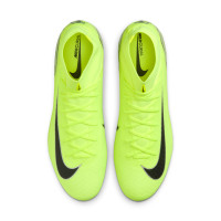 Nike Zoom Mercurial Superfly 10 Academy Iron Nop Football Shoes (SG) Anti-Clog Neon Yellow Black Silver