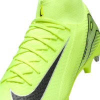 Nike Zoom Mercurial Superfly 10 Academy Iron Nop Football Shoes (SG) Anti-Clog Neon Yellow Black Silver