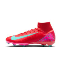 Nike Zoom Mercurial Superfly Pro 10 Grass Football Shoes (FG) Red Turquoise Pink