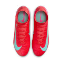 Nike Zoom Mercurial Superfly Pro 10 Grass Football Shoes (FG) Red Turquoise Pink