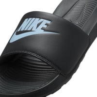 Nike Victori One Slides Black Light Blue