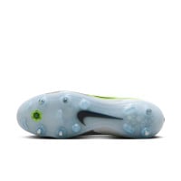 Nike Tiempo Legend 10 Elite Iron Stud Football Shoes (SG) Anti-Clog Silver Black Neon Yellow