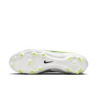 Nike Tiempo Legend 10 Pro Gras Football Shoes (FG) Silver Black Neon Yellow