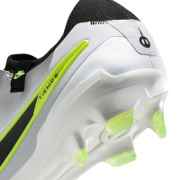 Nike Tiempo Legend 10 Pro Gras Voetbalschoenen (FG) Zilver Zwart Neongeel