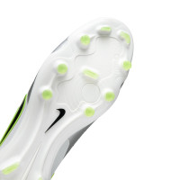 Nike Tiempo Legend 10 Pro Gras Voetbalschoenen (FG) Zilver Zwart Neongeel