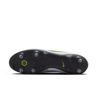 Nike Tiempo Legend 10 Academy Iron-Nop Football Shoes (SG) Anti-Clog Silver Black Neon Yellow