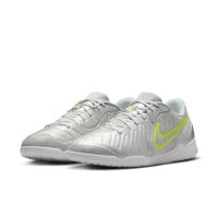 Nike Tiempo Legend 10 Academy Indoor Football Boots (IN) Silver Neon Yellow