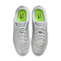 Nike Tiempo Legend 10 Academy Indoor Football Boots (IN) Silver Neon Yellow