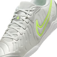 Nike Tiempo Legend 10 Academy Indoor Football Boots (IN) Silver Neon Yellow