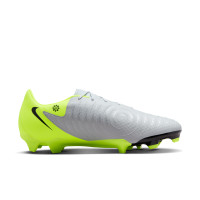 Nike Phantom GX II Academy Grass/Artificial Grass Football Shoes (MG) Neon Yellow Silver Black