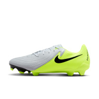 Nike Phantom GX II Academy Grass/Artificial Grass Football Shoes (MG) Neon Yellow Silver Black