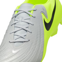 Nike Phantom GX II Academy Grass/Artificial Grass Football Shoes (MG) Neon Yellow Silver Black