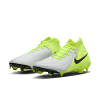 Nike Phantom Luna II Academy Grass/Artificial Grass Football Shoes (MG) Neon Yellow Silver Black