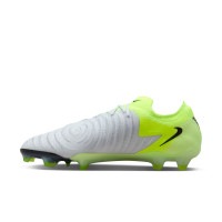 Nike Phantom GX II Elite Gras Voetbalschoenen (FG) Neongeel Zilver Zwart