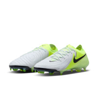 Nike Phantom GX II Elite Gras Football Shoes (FG) Neon Yellow Silver Black