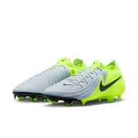 Nike Phantom GX II Pro Gras Voetbalschoenen (FG) Neongeel Zilver Zwart