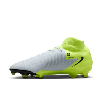 Nike Phantom Luna II Pro Gras Voetbalschoenen (FG) Neongeel Zilver Zwart