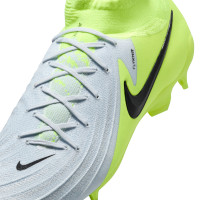 Nike Phantom Luna II Pro Gras Football Shoes (FG) Neon Yellow Silver Black