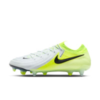 Nike Phantom GX II Elite IJzeren-Nop Voetbalschoenen (SG) Anti-Clog Neongeel Zilver Zwart