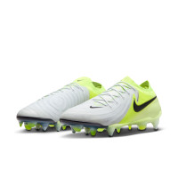 Nike Phantom GX II Elite Iron Stud Football Shoes (SG) Anti-Clog Neon Yellow Silver Black