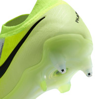 Nike Phantom GX II Elite Iron Stud Football Shoes (SG) Anti-Clog Neon Yellow Silver Black