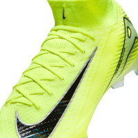 Nike Zoom Mercurial Superfly 10 Elite Gras Football Shoes (FG) Neon Yellow Black Silver