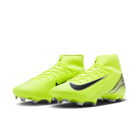 Nike Zoom Mercurial Superfly 10 Academy Grass/Artificial Grass Football Shoes (MG) Neon Yellow Black Silver