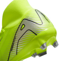 Nike Zoom Mercurial Superfly 10 Academy Grass/Artificial Grass Football Shoes (MG) Neon Yellow Black Silver