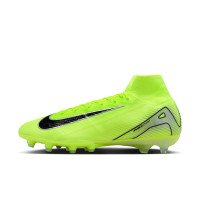 Nike Zoom Mercurial Superfly 10 Elite Artificial Grass Football Shoes (AG) Neon Yellow Black Silver