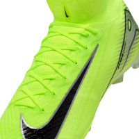 Nike Zoom Mercurial Superfly 10 Elite Artificial Grass Football Shoes (AG) Neon Yellow Black Silver