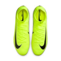 Nike Zoom Mercurial Superfly 10 Elite Iron Stud Football Shoes (SG) Neon Yellow Black Silver