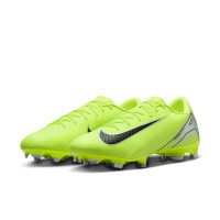 Nike Zoom Mercurial Vapor 16 Academy Grass/Artificial Grass Football Shoes (MG) Neon Yellow Black Silver