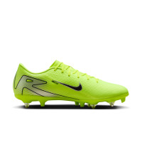 Nike Zoom Mercurial Vapor 16 Academy Iron Nop Football Shoes (SG) Anti-Clog Neon Yellow Black Silver