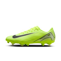 Nike Zoom Mercurial Vapor 16 Academy Iron Nop Football Shoes (SG) Anti-Clog Neon Yellow Black Silver