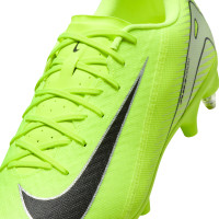 Nike Zoom Mercurial Vapor 16 Academy Iron Nop Football Shoes (SG) Anti-Clog Neon Yellow Black Silver