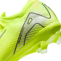 Nike Zoom Mercurial Vapor 16 Pro Gras Football Shoes (FG) Neon Yellow Black Silver