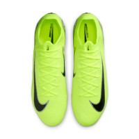 Nike Zoom Mercurial Vapor 16 Elite Iron Stud Football Shoes (SG) Neon Yellow Black Silver