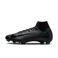 Nike Zoom Mercurial Superfly Pro 10 Grass Football Shoes (FG) Black Dark Green