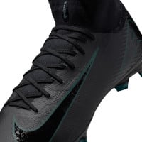 Nike Zoom Mercurial Superfly Pro 10 Grass Football Shoes (FG) Black Dark Green