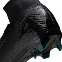 Nike Zoom Mercurial Superfly Pro 10 Grass Football Shoes (FG) Black Dark Green