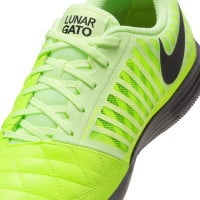 Nike Lunar Gato II Indoor Football Boots (IN) Neon Yellow Black Grey