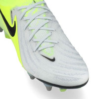 Nike Phantom Luna II Elite Iron Stud Football Shoes (SG) Pro Player Neon Yellow Silver Black