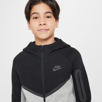 Nike Tech Fleece Sportswear Kids Tracksuit Black Grey Anthracite