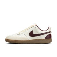 Nike Court Vision Sneakers Low Beige Bordeauxrood Bruin