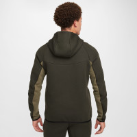 Nike Tech Fleece Trainingspak Sportswear Donker Olijfgroen Olijfgroen Zwart