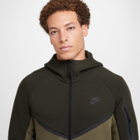 Nike Tech Fleece Trainingspak Sportswear Donker Olijfgroen Olijfgroen Zwart