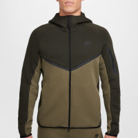 Nike Tech Fleece Trainingspak Sportswear Donker Olijfgroen Olijfgroen Zwart